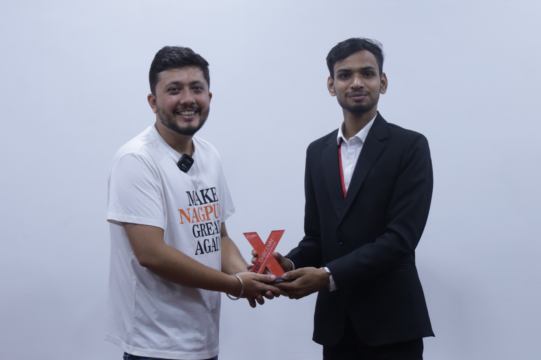 Recognition moment at TEDxGHRCEMN